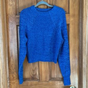 Free People Women’s blue cropped sweater